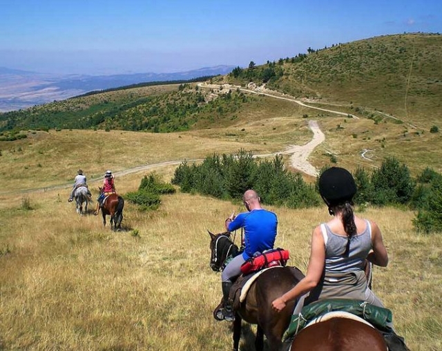 Pbaños a caballo en Saboya 